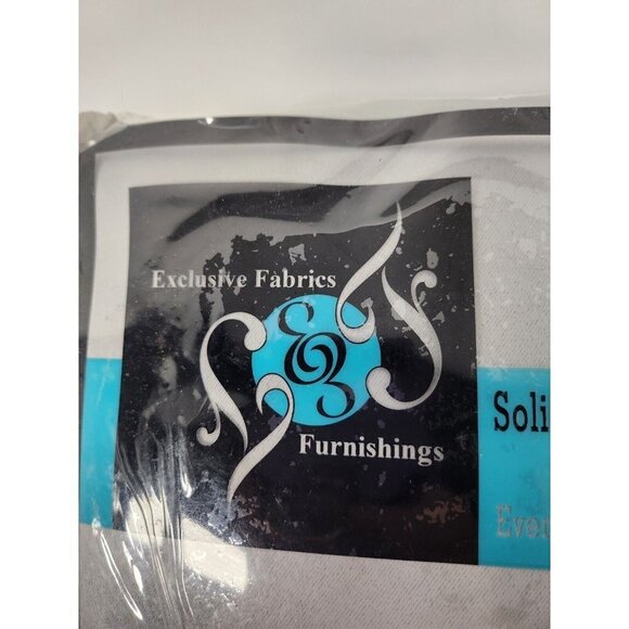Exclusive Fabrics Solid Blackout Doublewide Curtain Gray 100" X 120" NEW - Picture 2 of 7